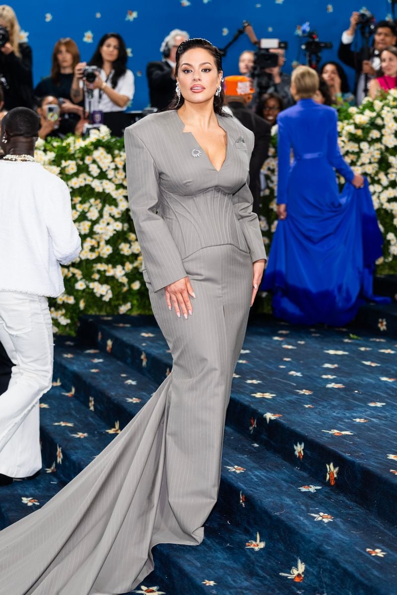 Ashley Graham attends the 2025 Met Gala Celebrating "Superfine: Tailoring Black Style" at Metropolitan Museum of Art