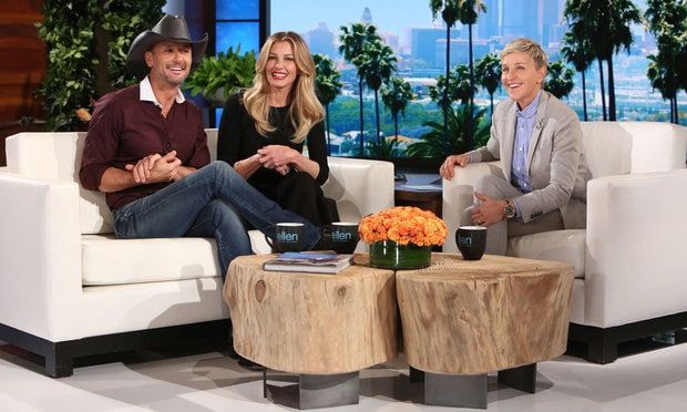 Faith admitted that Tim is tough on guys who want to date their daughters.
Photo: Michael Rozman/Warner Bros.