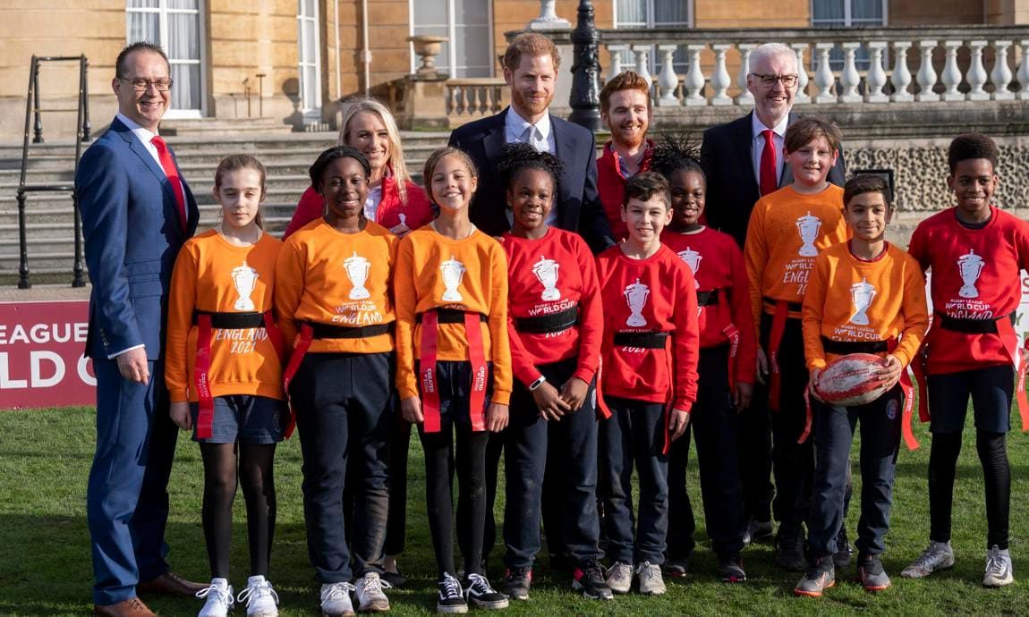 Prince Harry made his first public appearance following the royal summit to discuss his and Meghan’s future