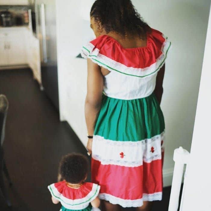 Serena Williams and daughter 