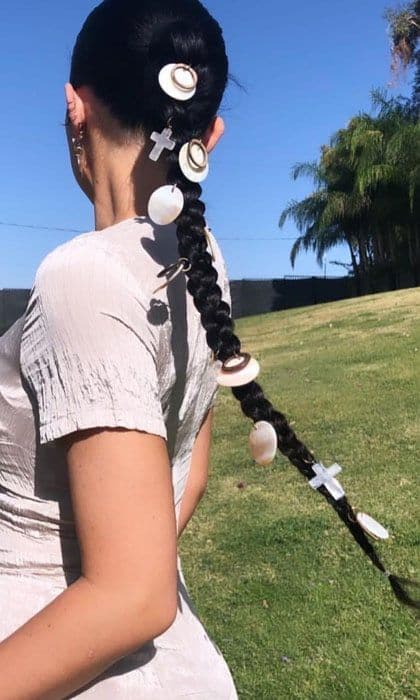 kylie jenner braid hair