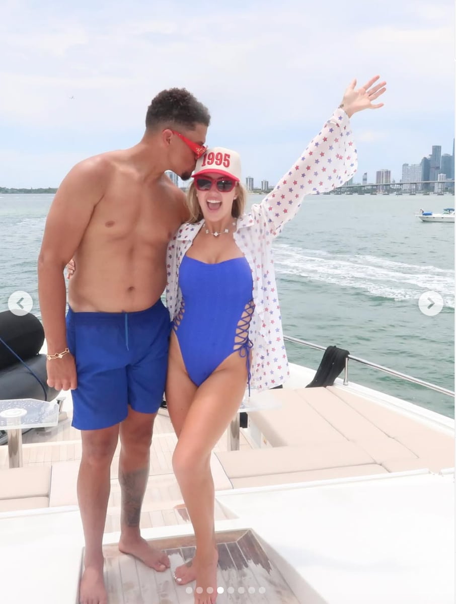 Patrick Mahomes and Brittany Mahomes shut down breakup rumors with a romantic yacht getaway