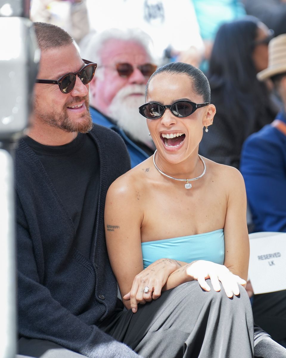 Channing Tatum and director, writer and producer Zoe Kravitz 