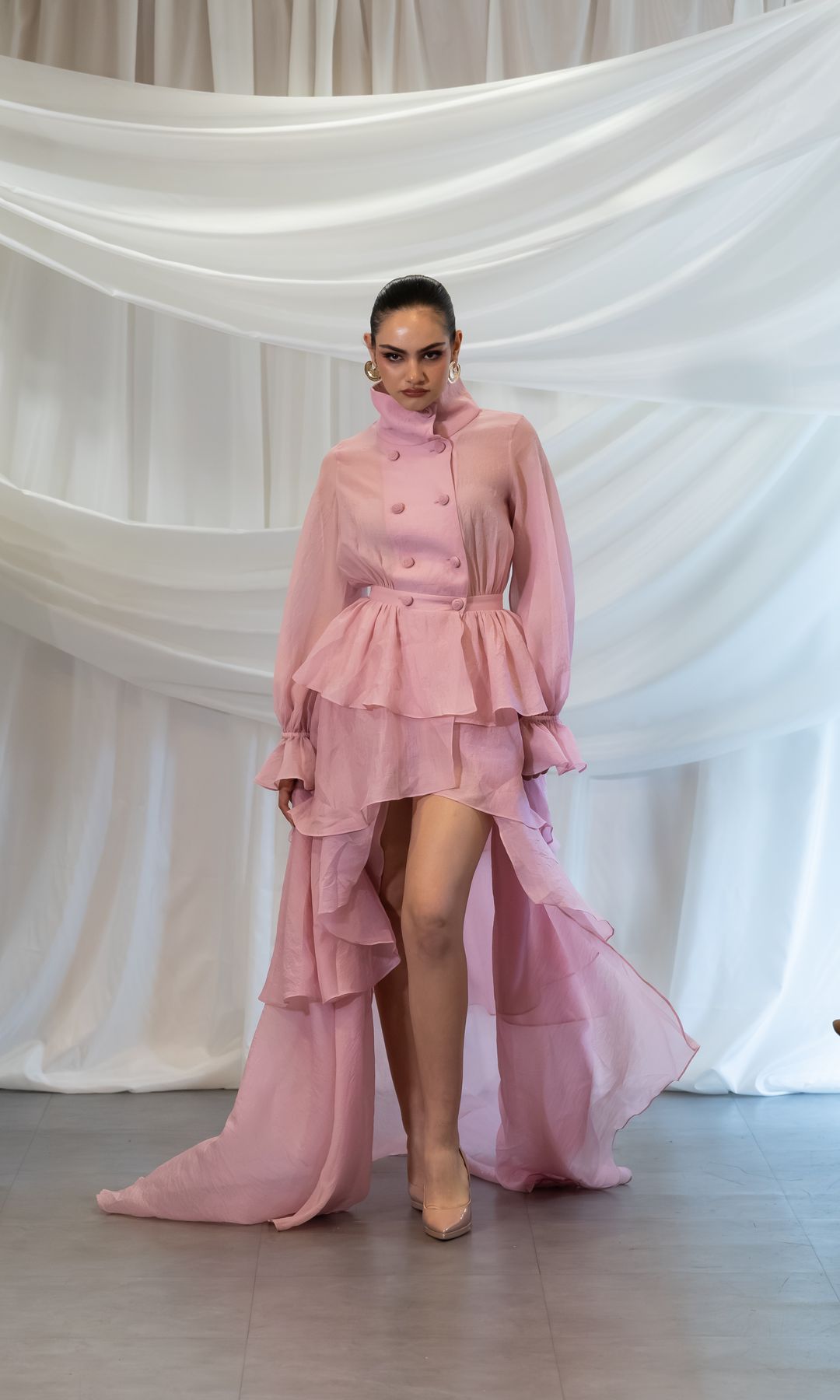 Designers Pamela and Fernando Acosta, Paulina Luna, and Anielka Monge headlined a high-glamour showcase in the heart of the Spanish capital’s Golden Mile.