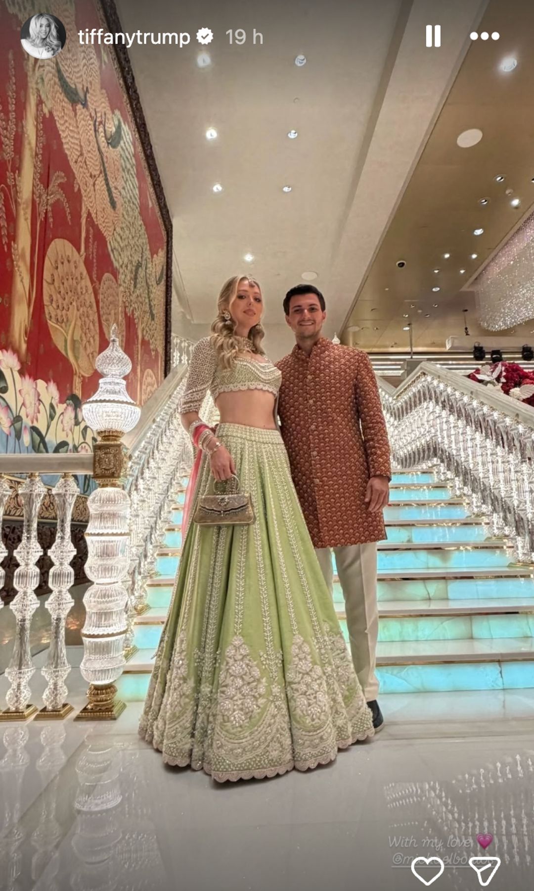 Tiffany and her husband, Michael Boulos
