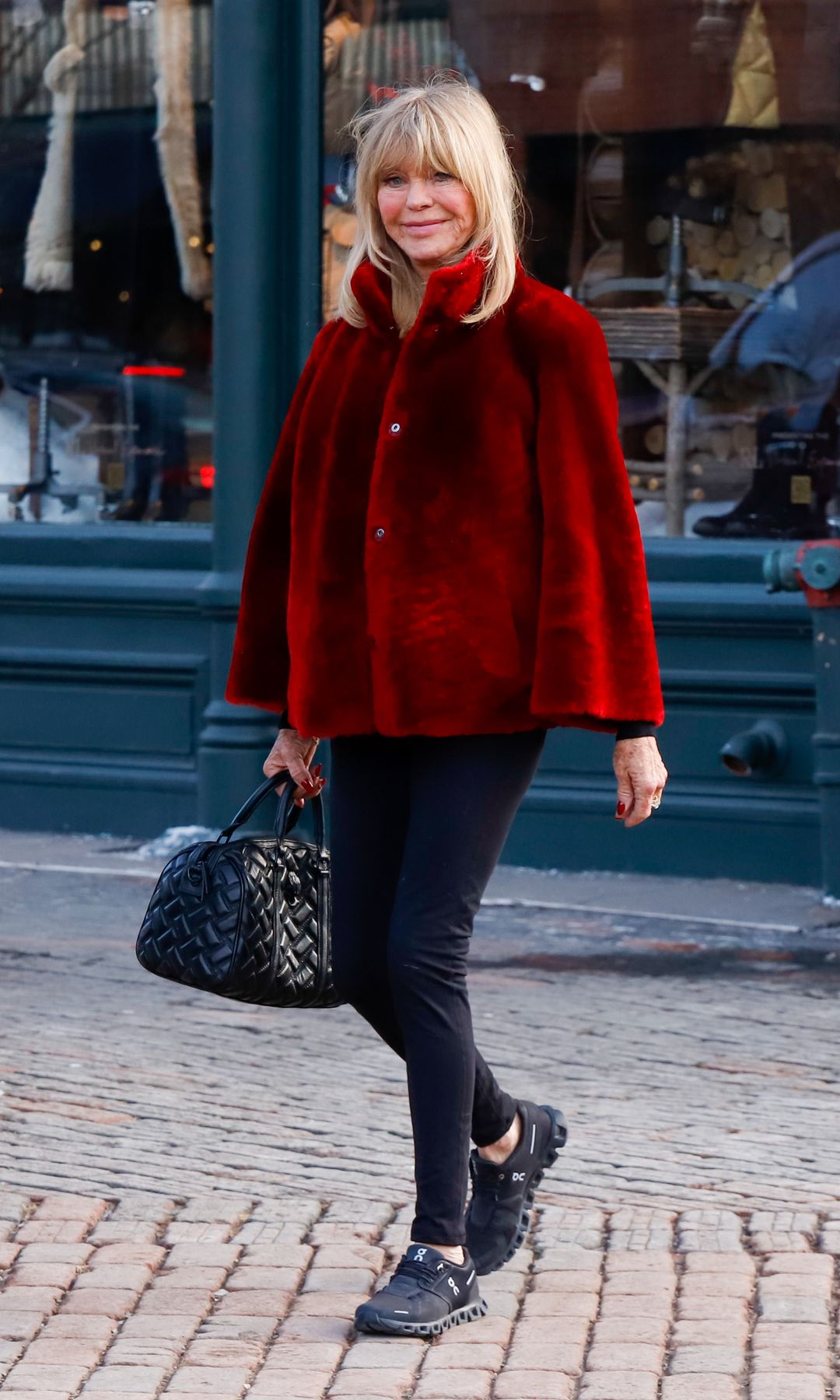 Goldie Hawn is seen on December 22, 2024 in Aspen, Colorado