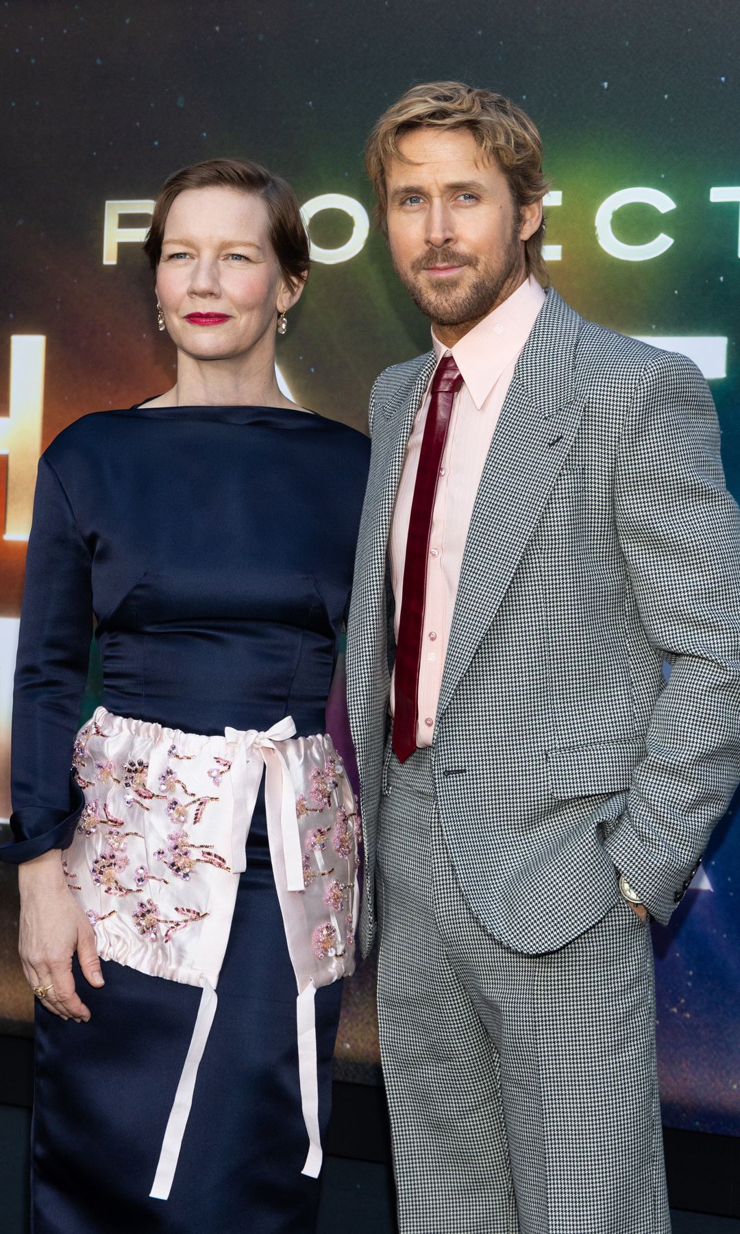 Sandra Huller and Ryan Gosling at the New York premiere of "Project Hail Mary"