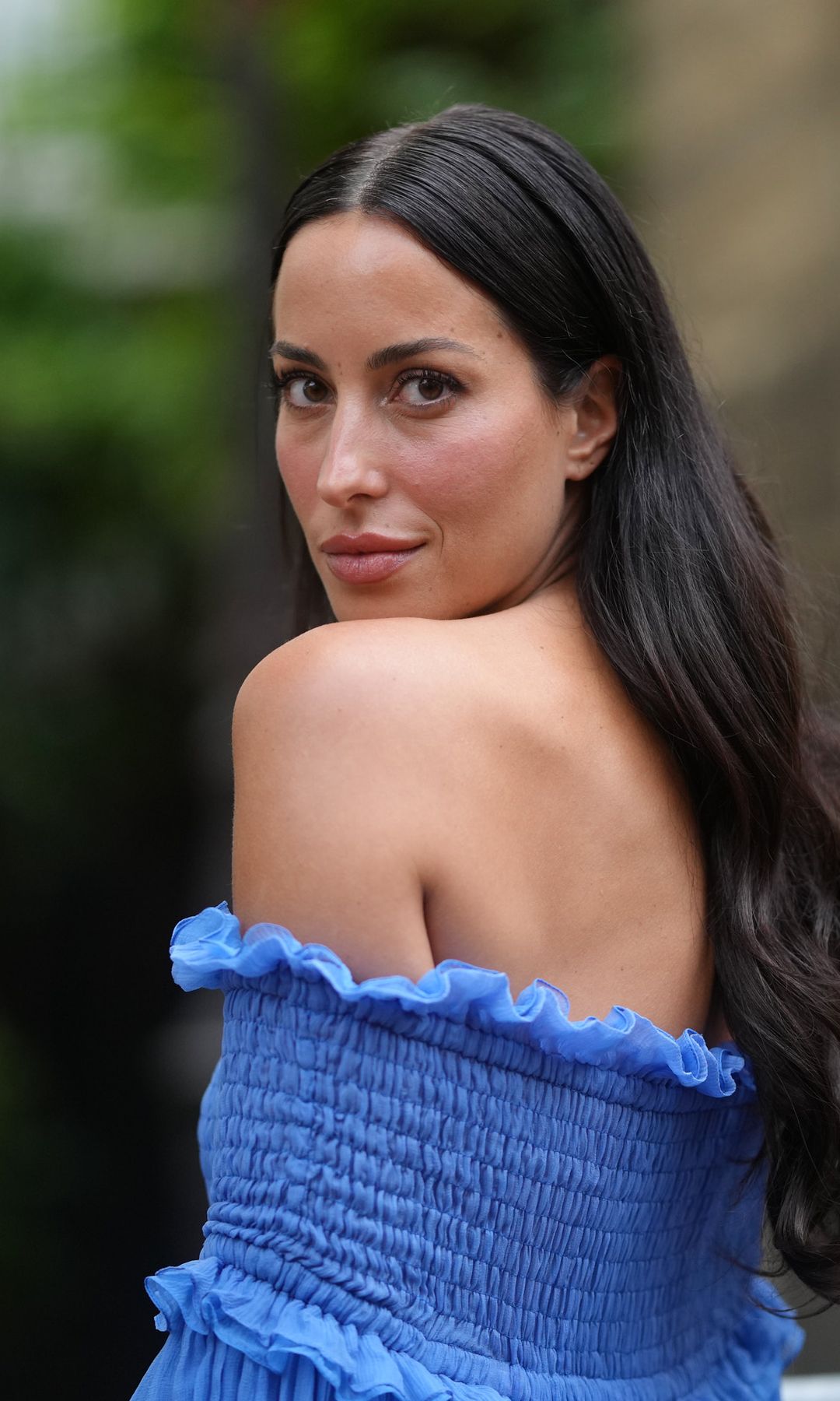 Brad Pitt’s girlfriend Ines de Ramon pairs a dreamy sheer dress with an unexpected fall staple