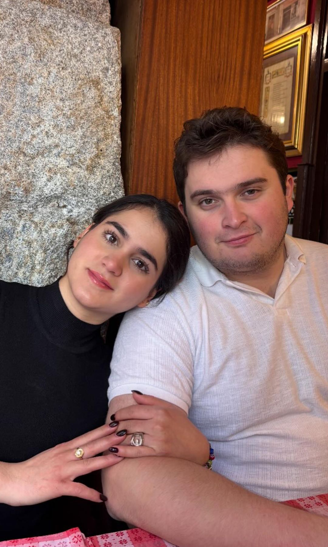 The pair met on a dating app