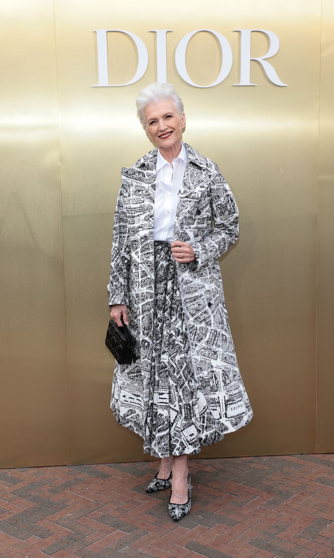 Maye Musk attends as Dior and Jean-Michel Othoniel Present J'adore 