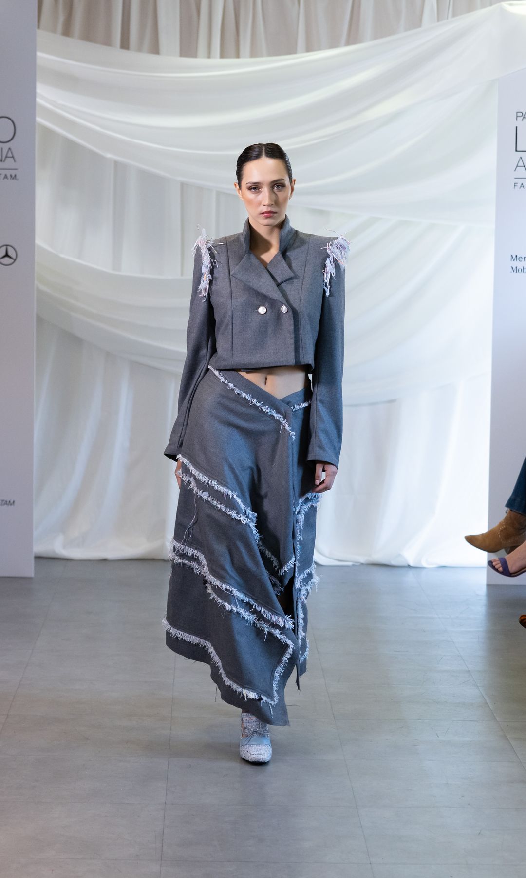 Designers Pamela and Fernando Acosta, Paulina Luna, and Anielka Monge headlined a high-glamour showcase in the heart of the Spanish capital’s Golden Mile.