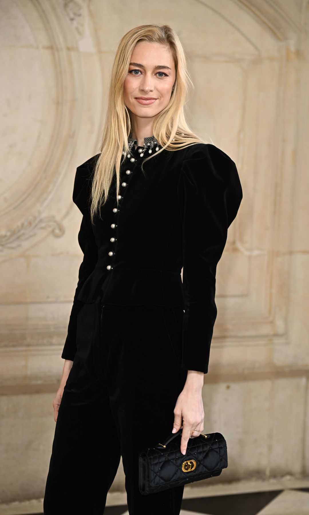 Beatrice Borromeo Casiraghi attends the Christian Dior Haute Couture Spring-Summer 2025 show as part of Paris Fashion Week