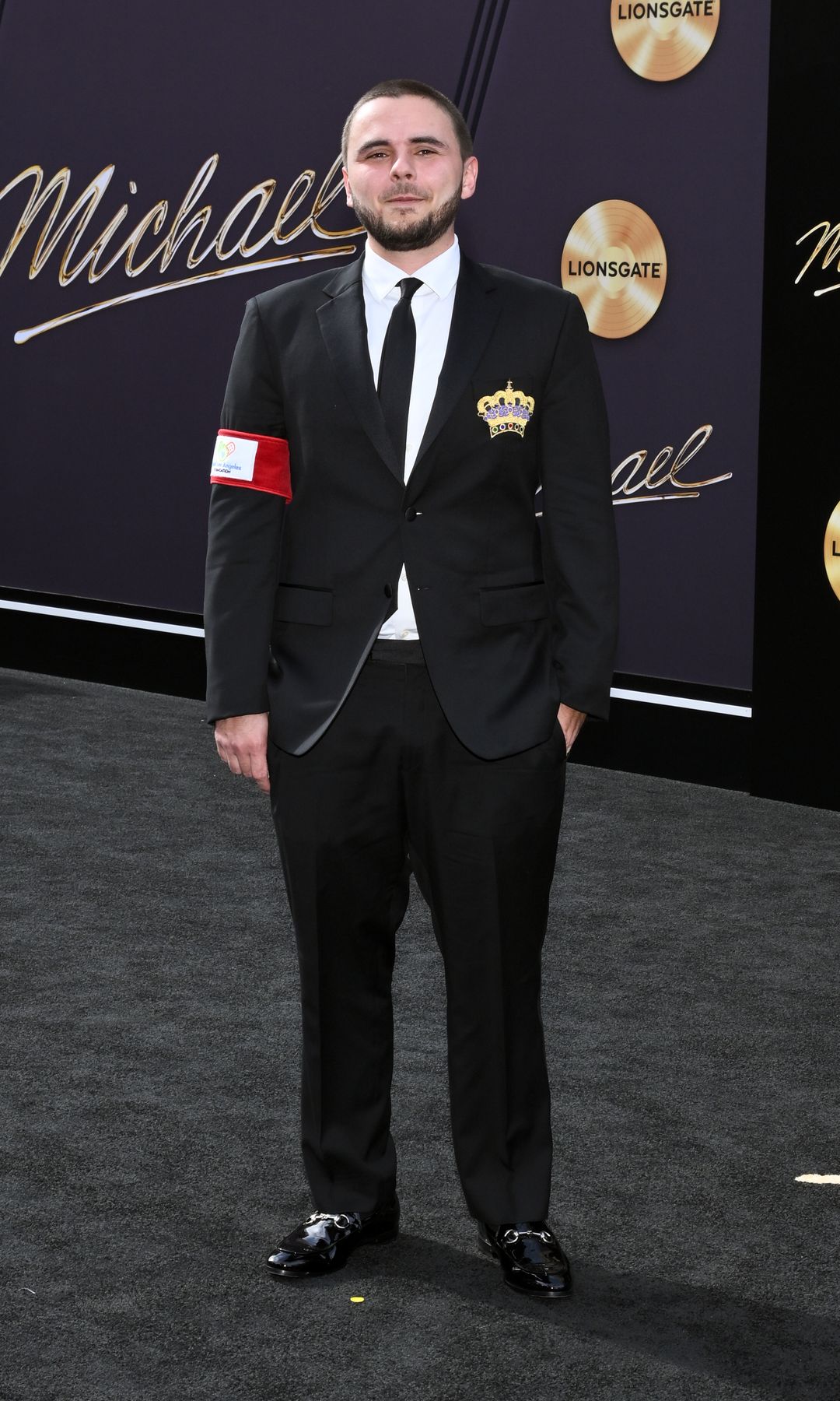 Prince Jackson at the Los Angeles premiere of 'Michael'