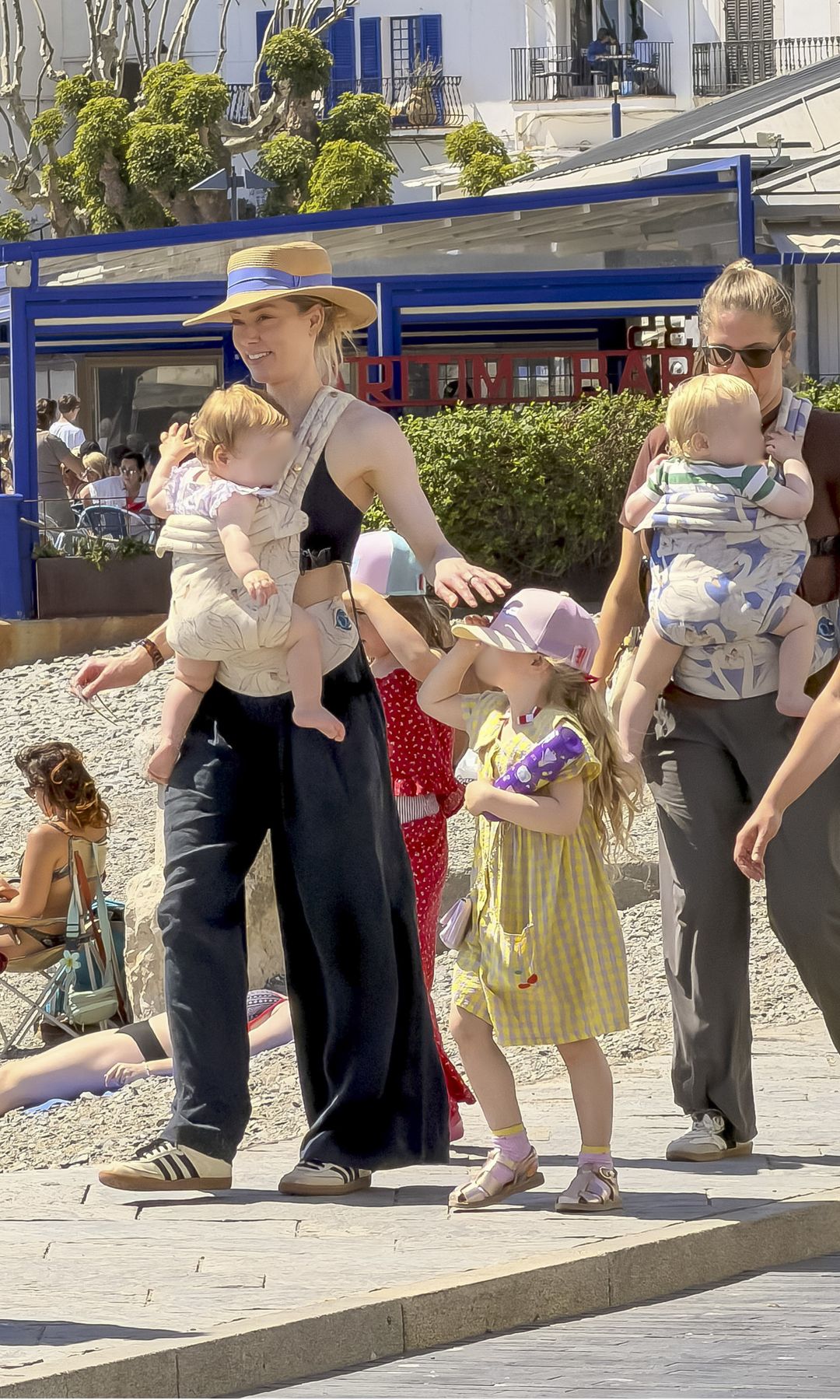 Amber Heard turns heads on stylish Spanish getaway with her adorable three kids