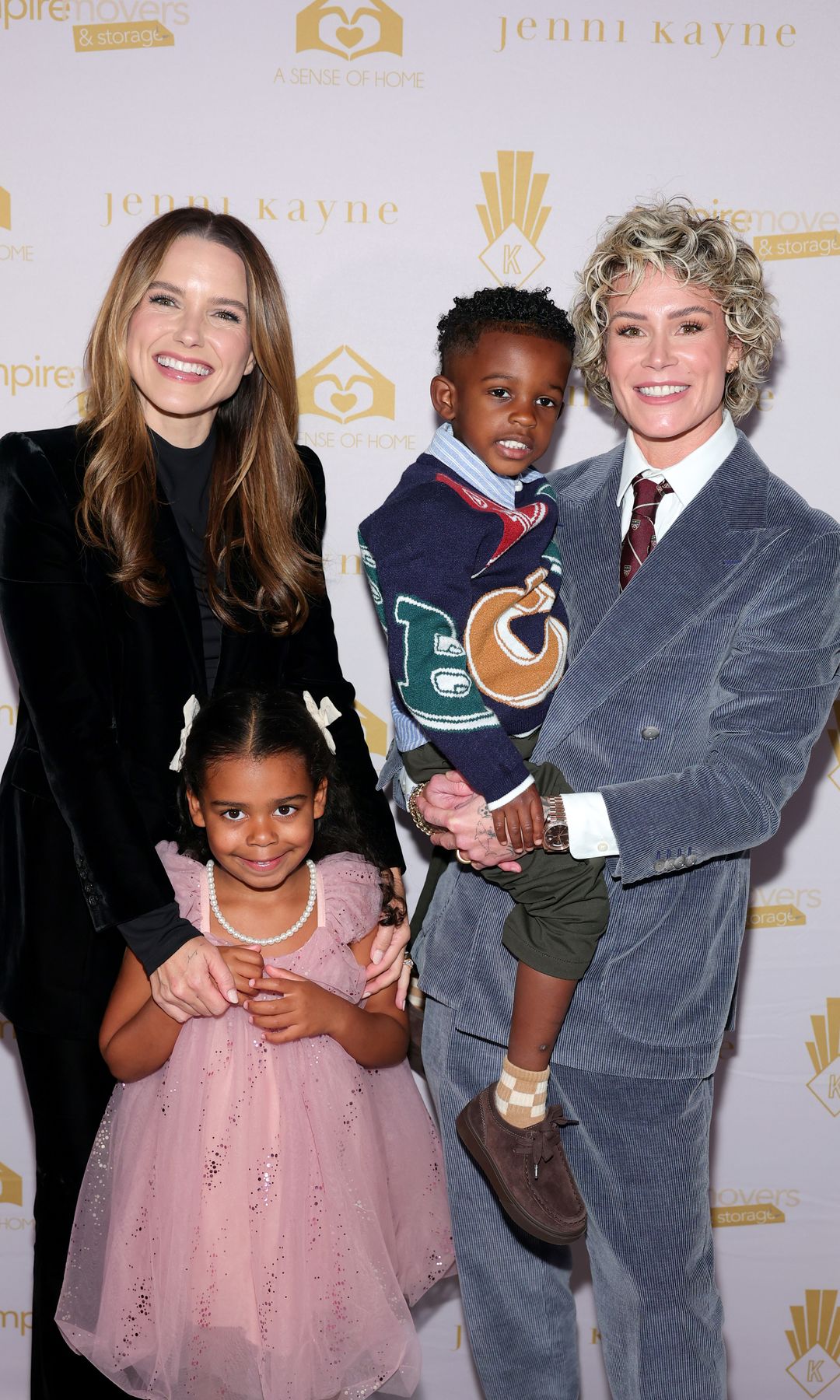Sophia Bush, Sloane Krieger-Harris, Ocean Krieger-Harris, and Ashlyn Harris at a gala in New York