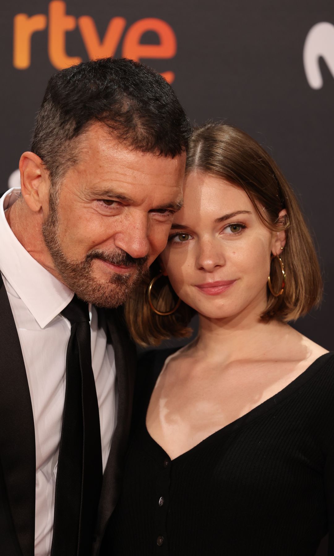 Actor Antonio Banderas and his daughter, Stella Banderas