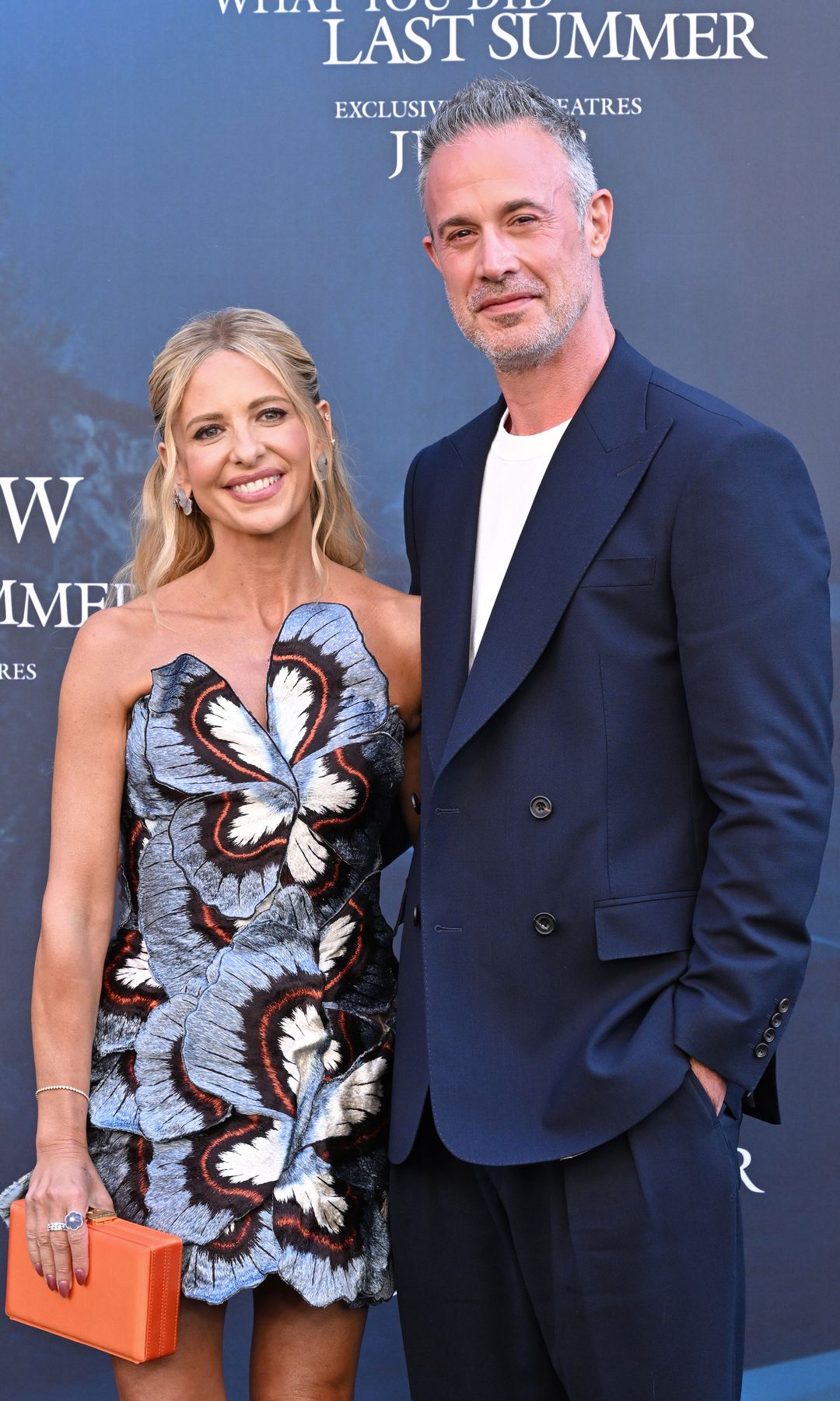Sarah Michelle Gellar and Freddie Prinze Jr. at the premiere of I Know What You Did Last Summer