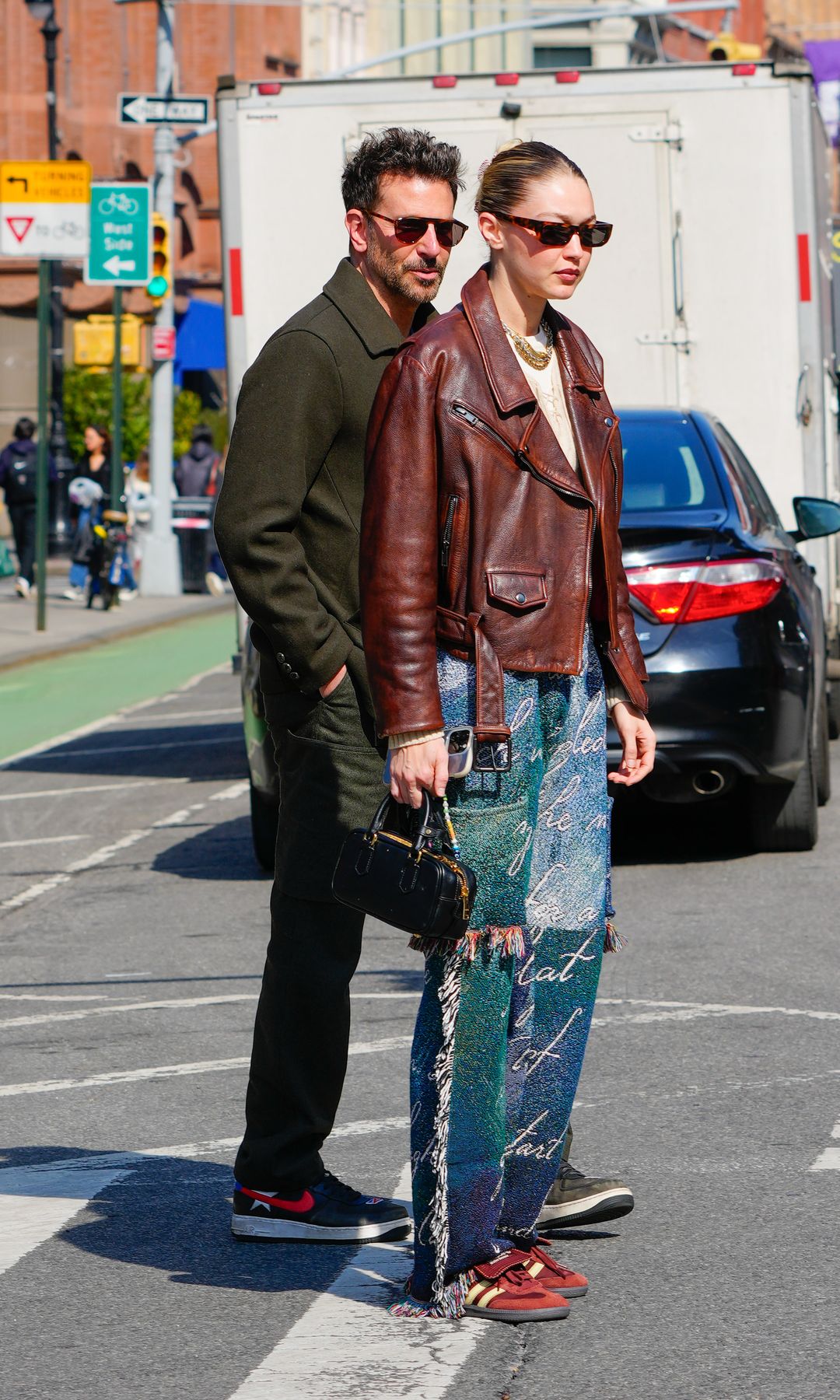 Bradley Cooper and Gigi Hadid in New York, in February 2024