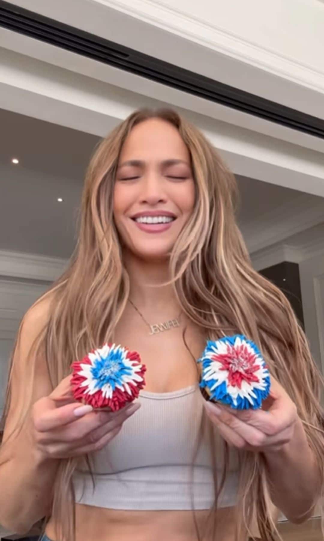 Lopez shared a hilarious video with her friends over 4th of July weekend