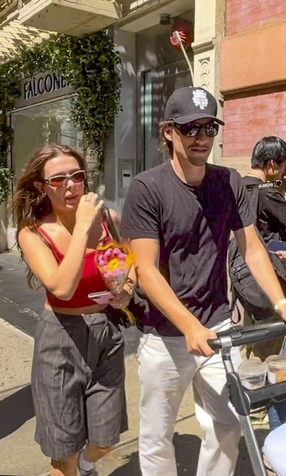This marks the first time when the couple has been photographed on a public outing with their baby