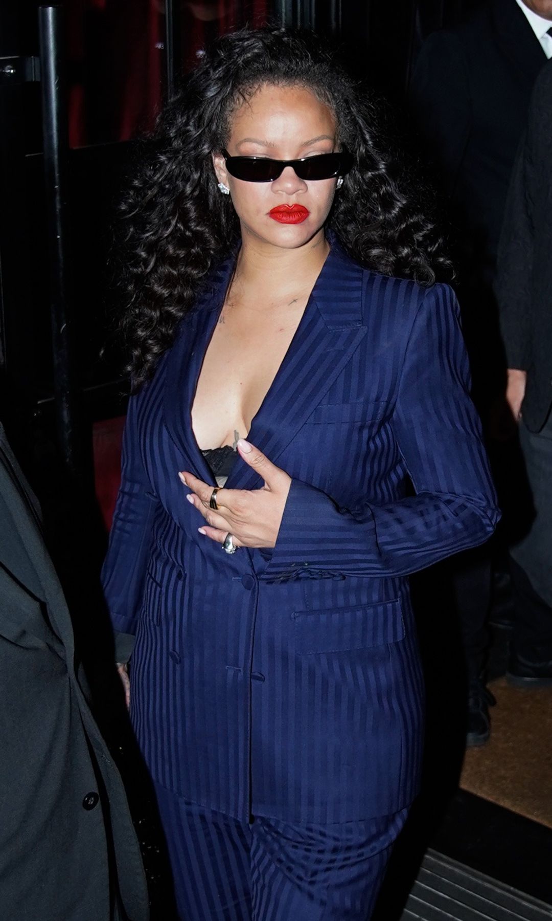 Rihanna rivals Jennifer Lopez’s power-suit reign with her latest Parisian look