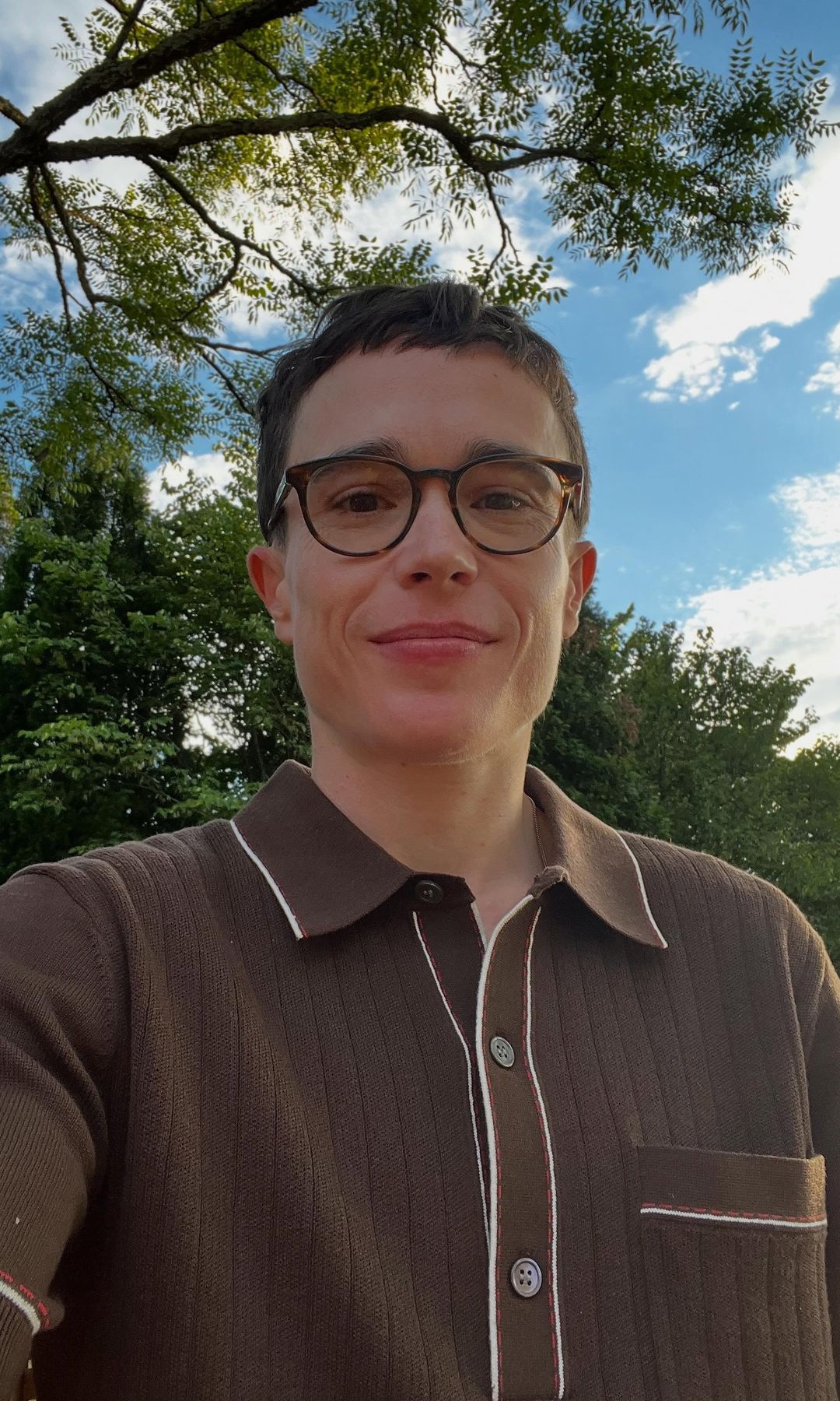 Page shares updates with his followers on social media