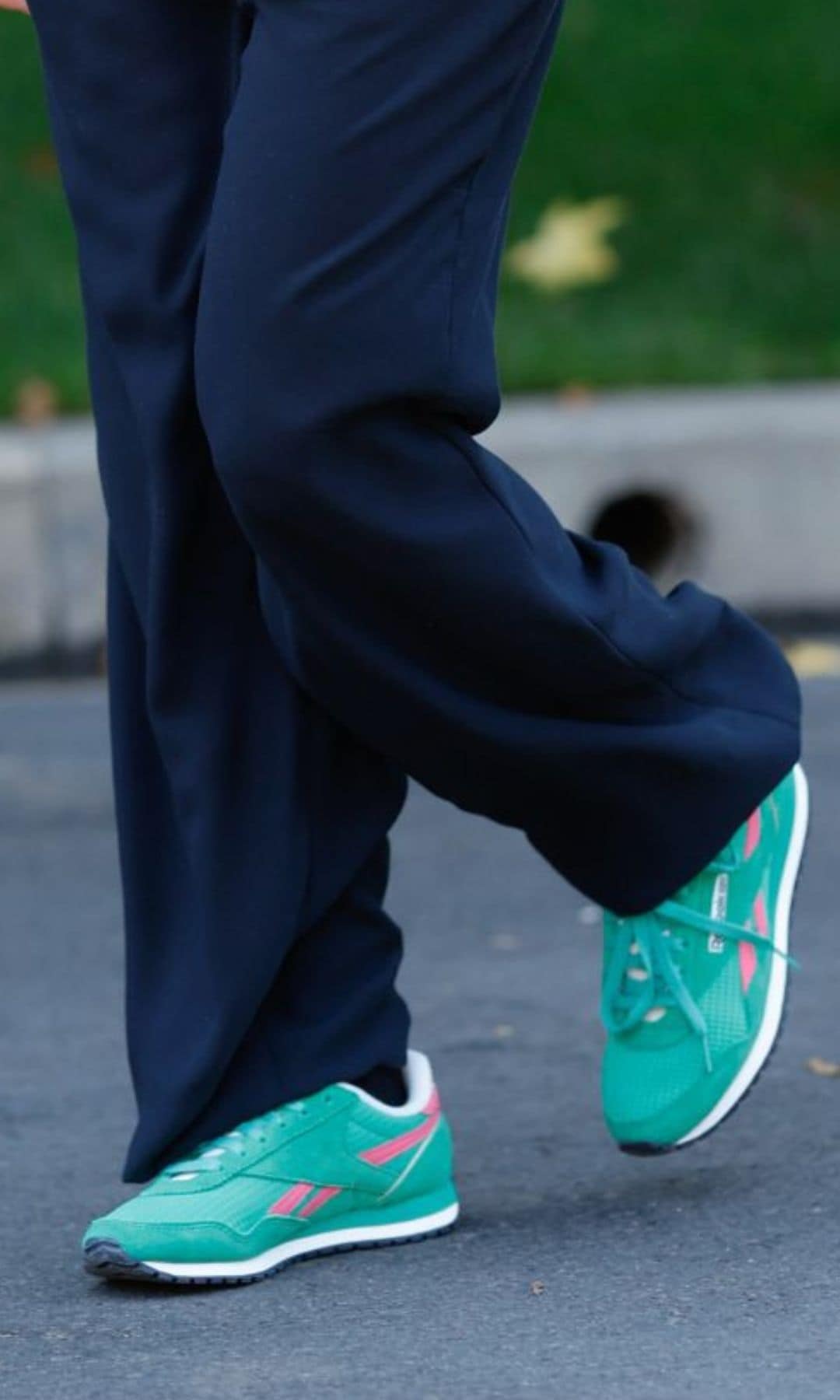 Sofia Richie Grainge wearing retro rebook sneakers