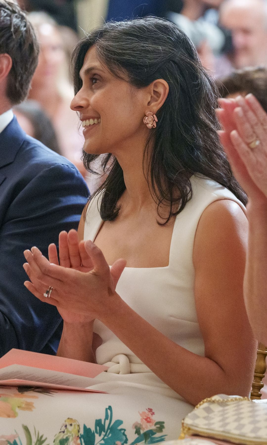 Second Lady Usha Vance joins First Lady Melania Trump at event for military mothers