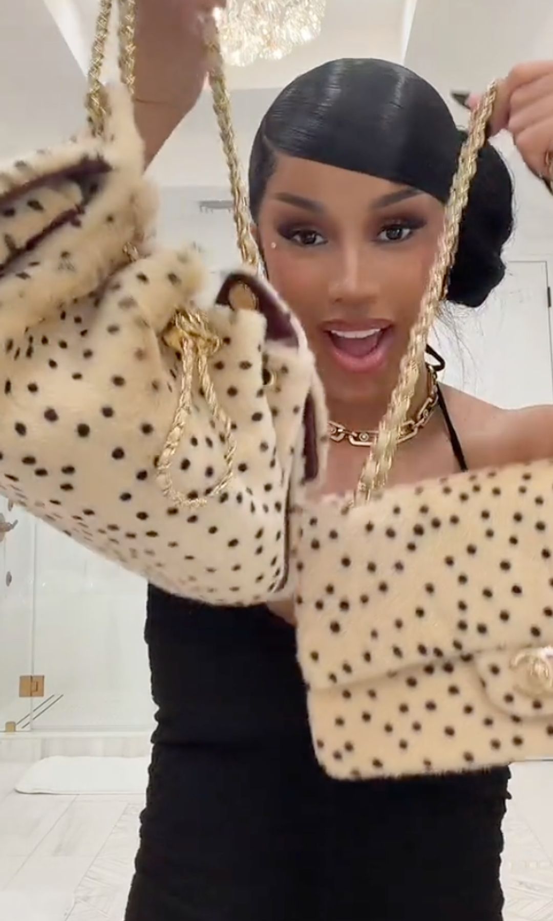 Cardi B shows off extravagant and very expensive designer bag haul