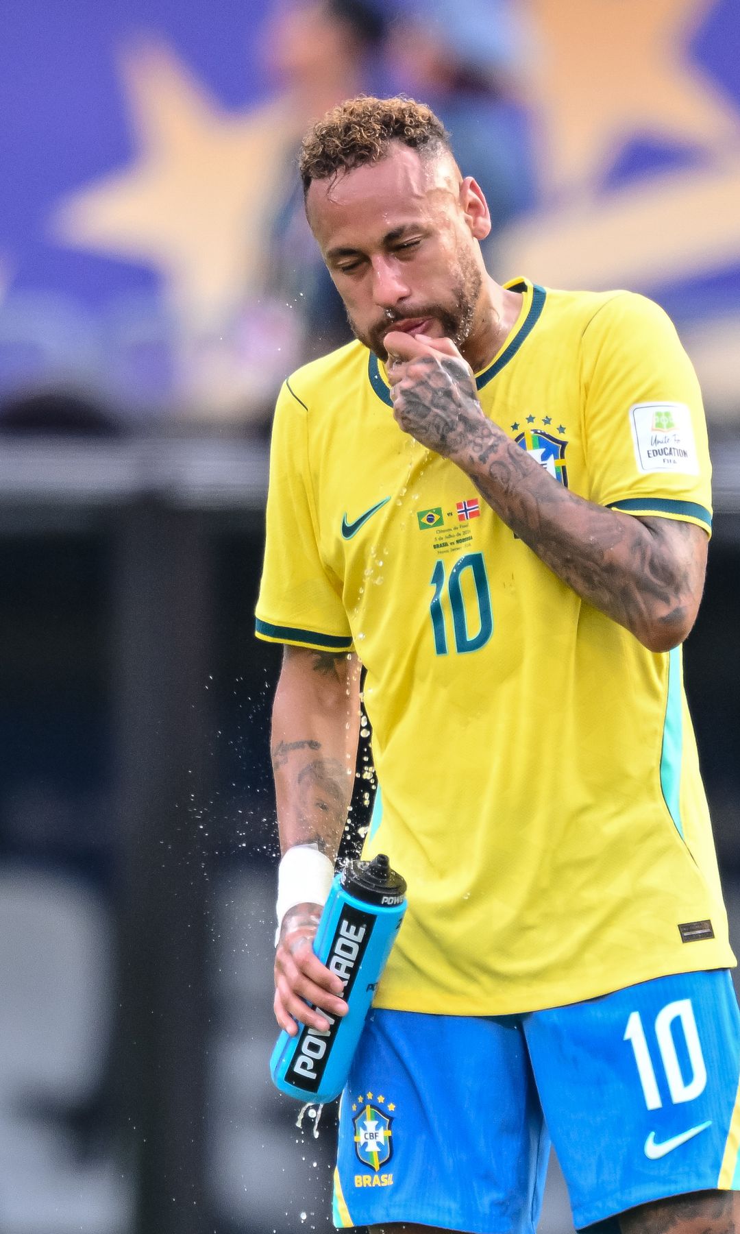 Neymar of Brazil looks dejected during the FIFA World Cup 2026 Round of 16 match between Brazil and Norway