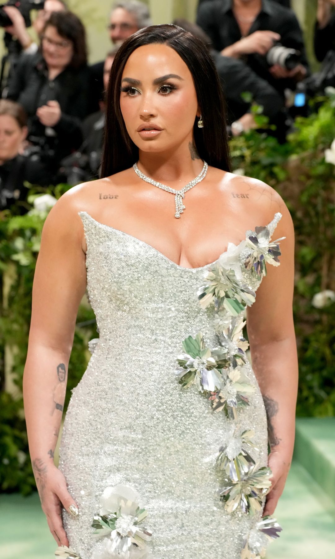 NEW YORK, NEW YORK - MAY 06: Demi Lovato attends the 2024 Met Gala Celebrating "Sleeping Beauties: Reawakening Fashion" at The Metropolitan Museum of Art on May 06, 2024 in New York City. (Photo by Jeff Kravitz/FilmMagic)