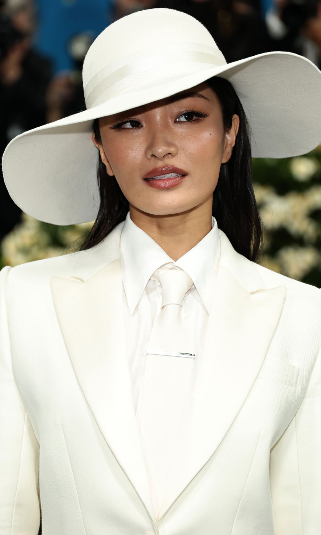 NEW YORK, NEW YORK - MAY 05: Anna Sawai attends the 2025 Met Gala Celebrating "Superfine: Tailoring Black Style" at Metropolitan Museum of Art on May 05, 2025 in New York City.  (Photo by Jamie McCarthy/Getty Images)