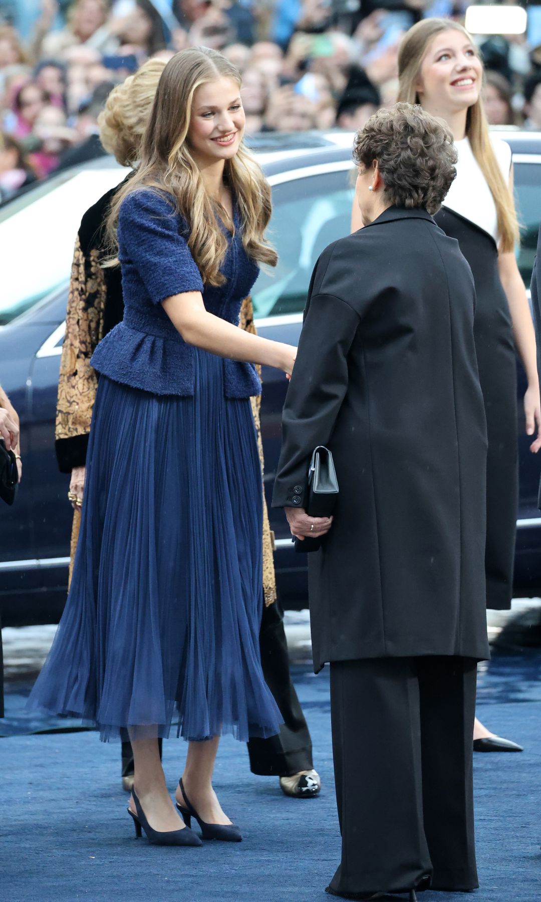 Princess Leonor on her arrival at the Princess of Asturias Awards 2023