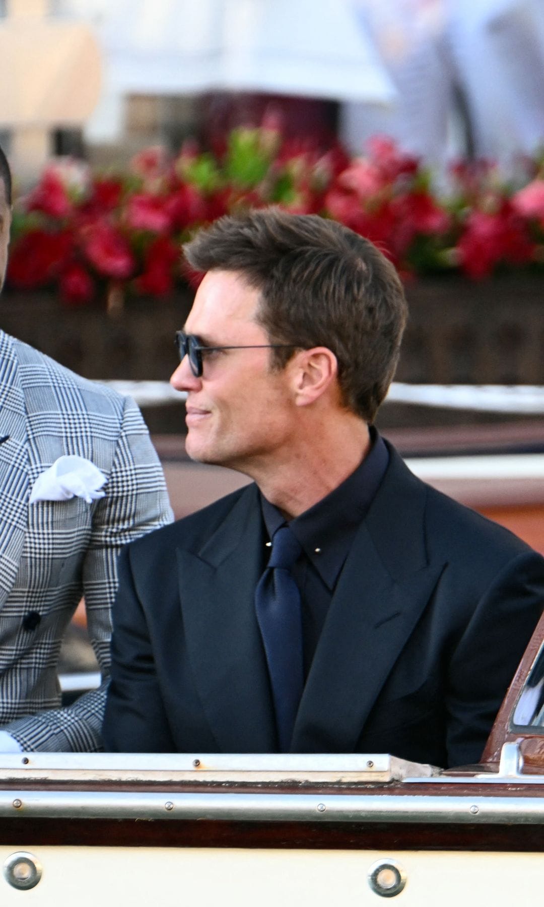 Tom Brady wears velvet heels to Jeff Bezos and Lauren Sánchez's starry pre-wedding party