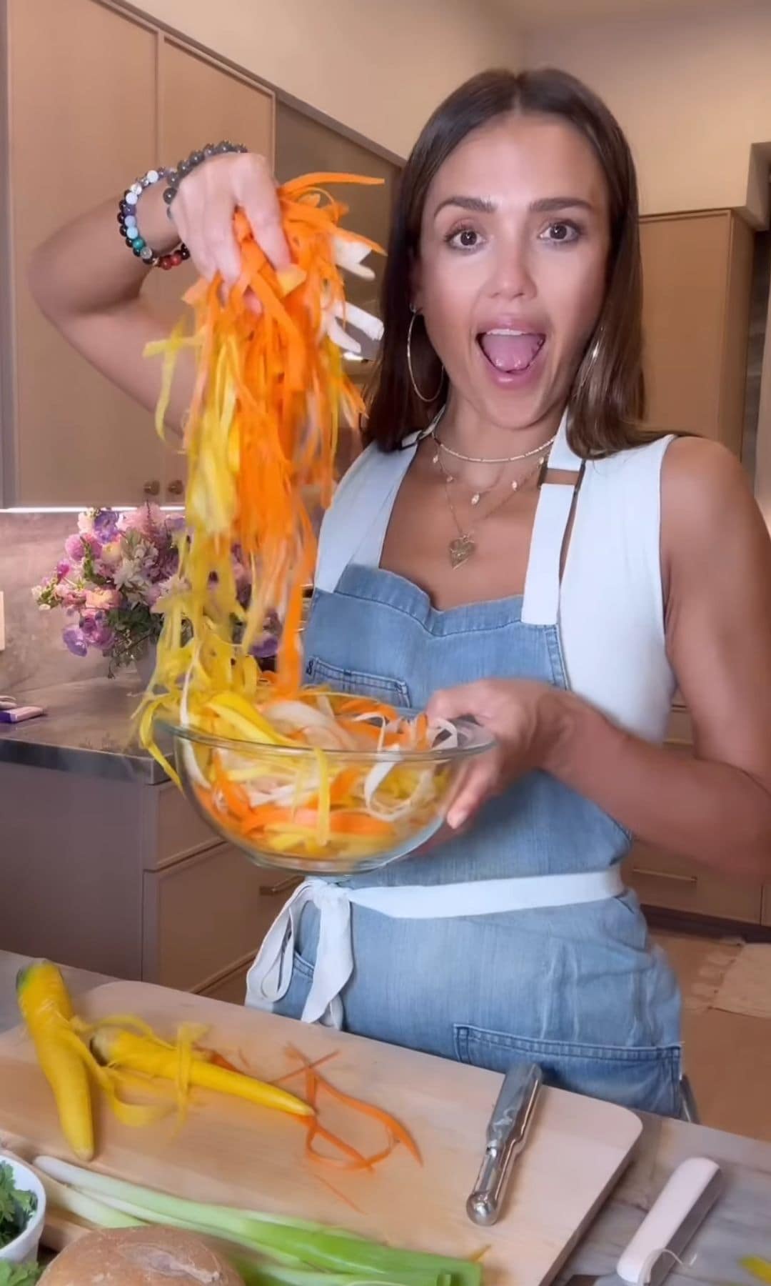 Make Jessica Alba's favorite viral retinol carrot salad