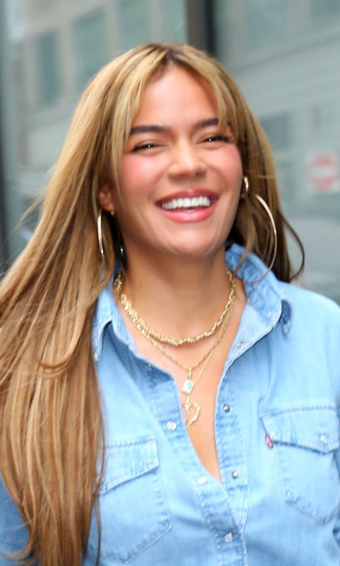 Karol G wears Canadian tuxedo and gold jewelry: Her latest looks in New York City