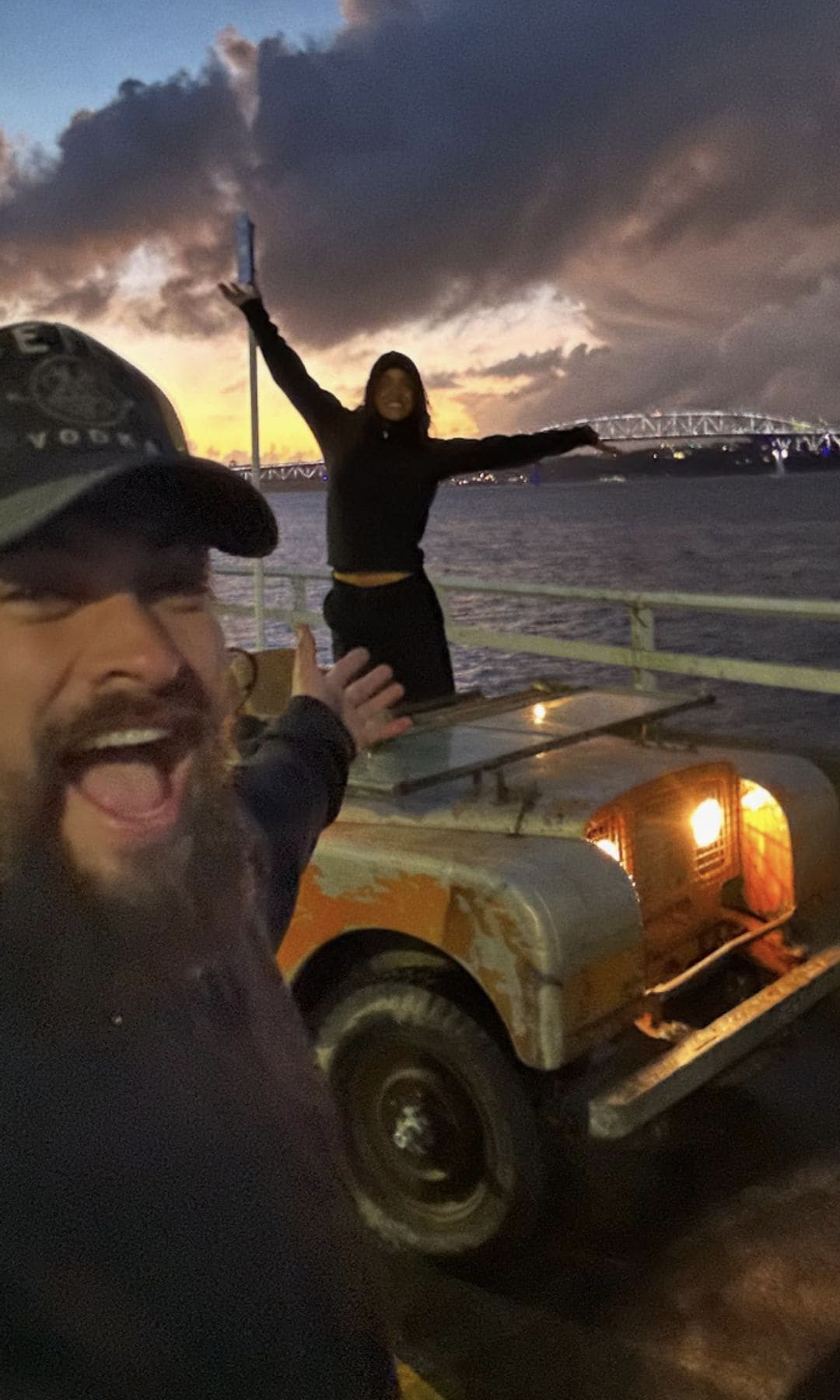 Arjona celebrated Momoa's birthday with some sweet photos