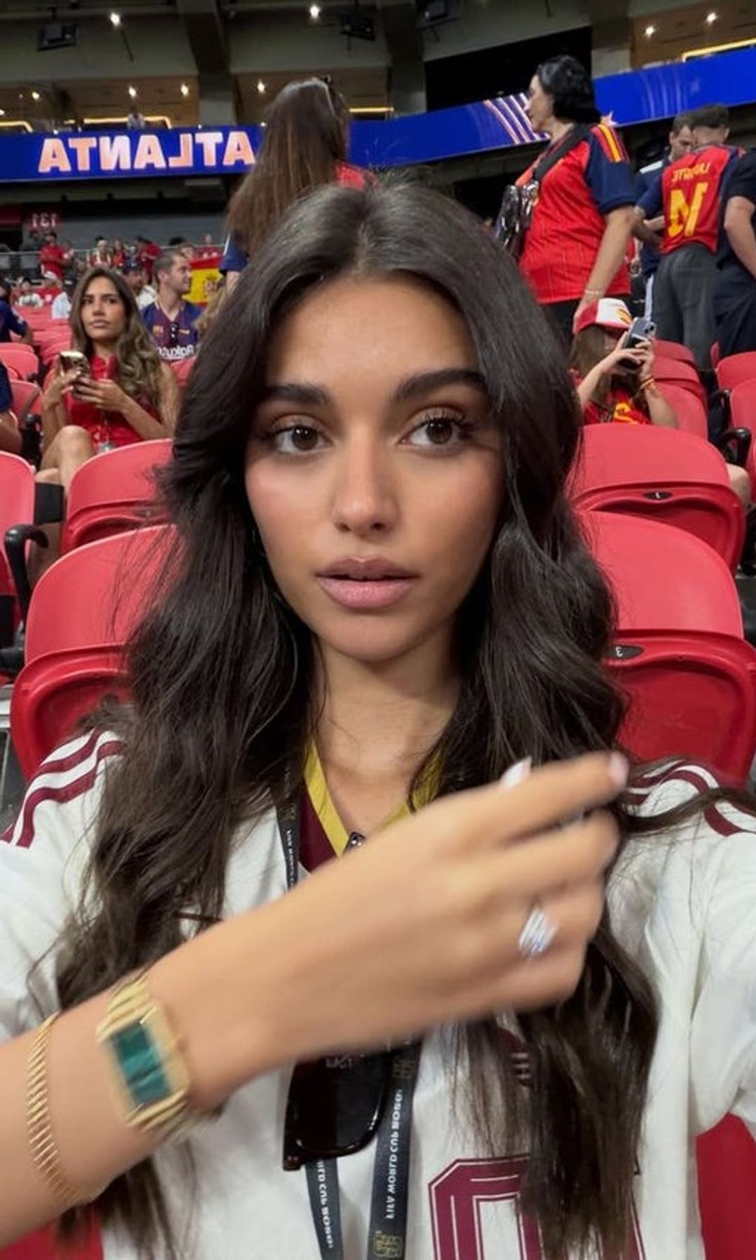 Ines Garcia has shared photos of herself supporting Lamine Yama