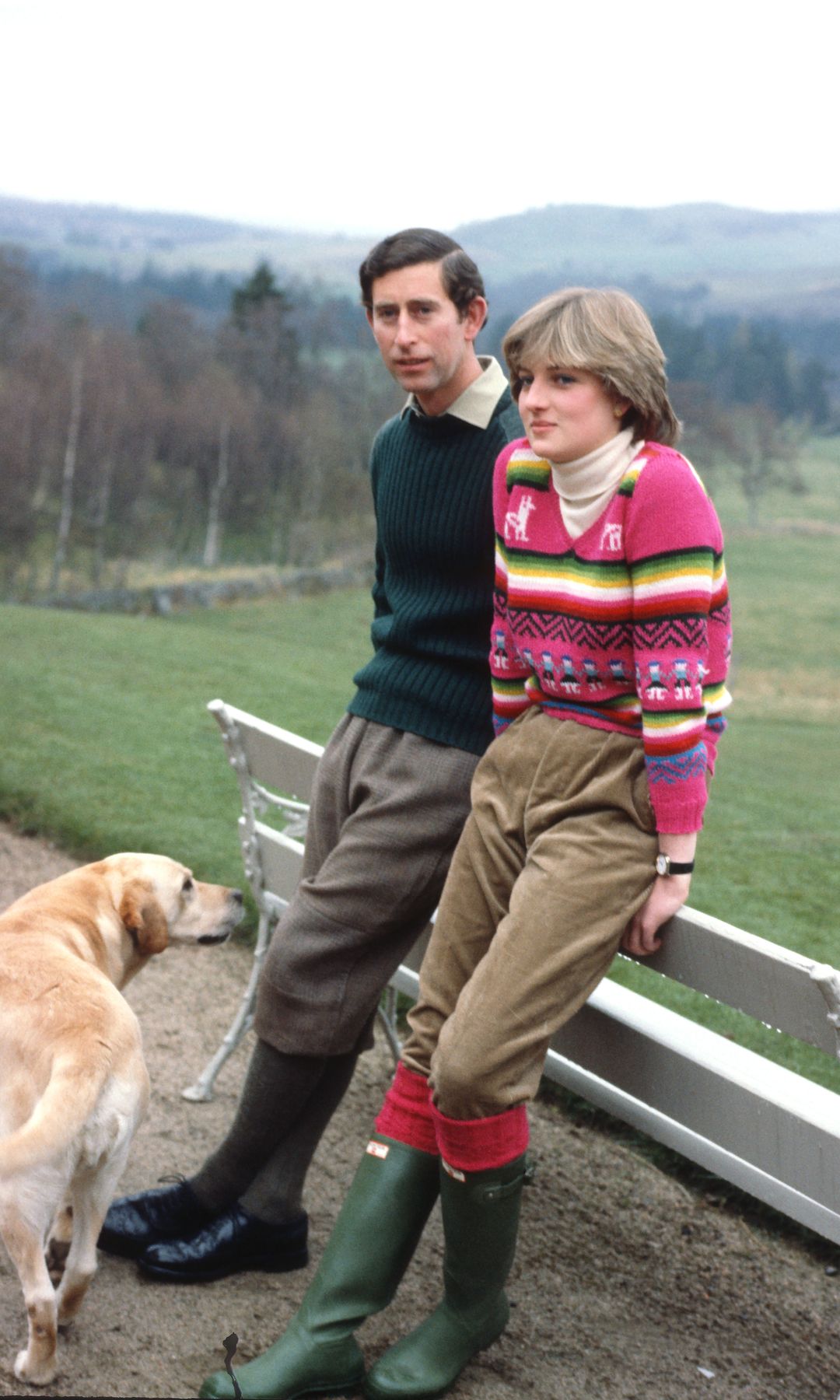 Charles y Diana junto a Harvey en 1981