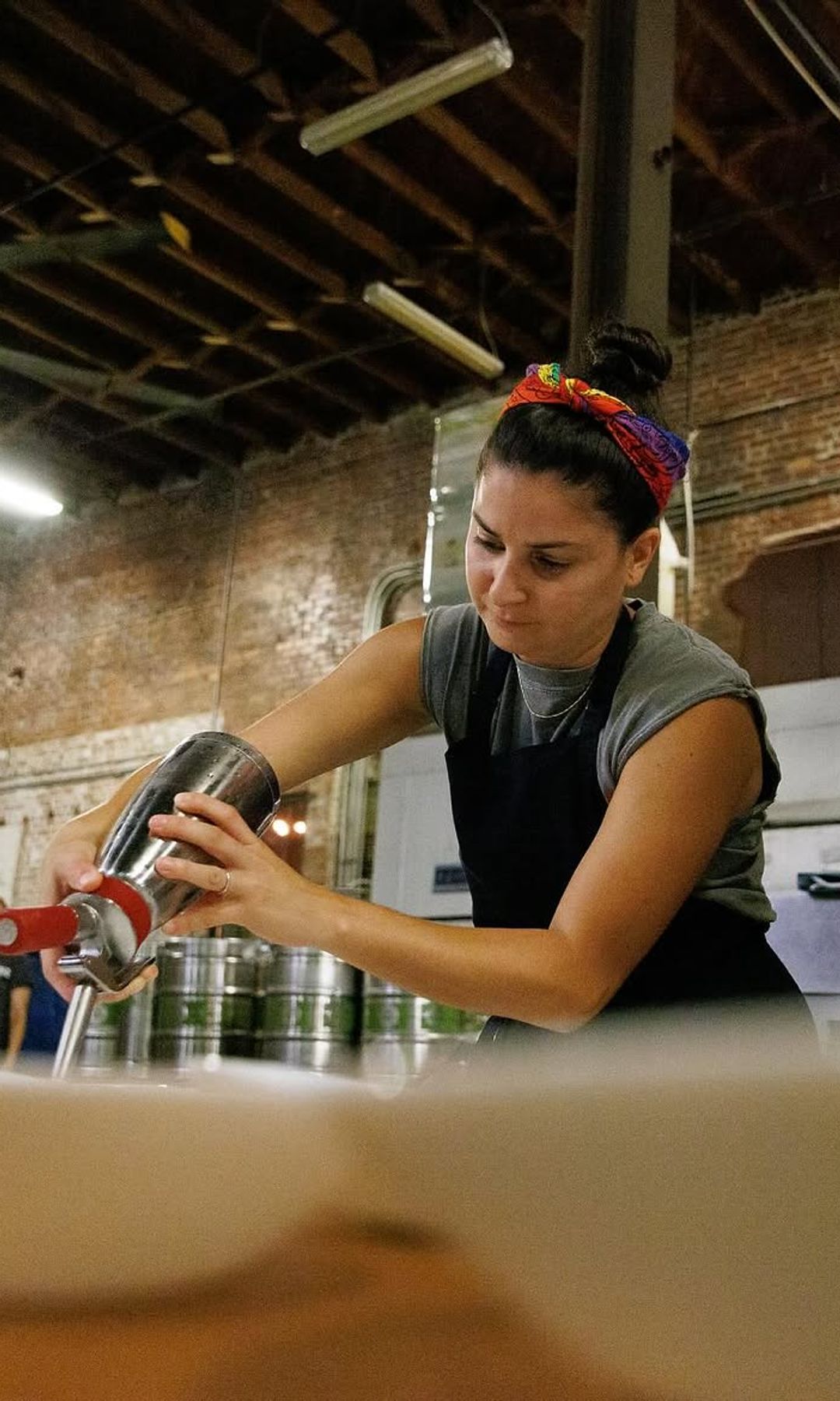 Maria La Mota Guerra hard at work at Chancho King