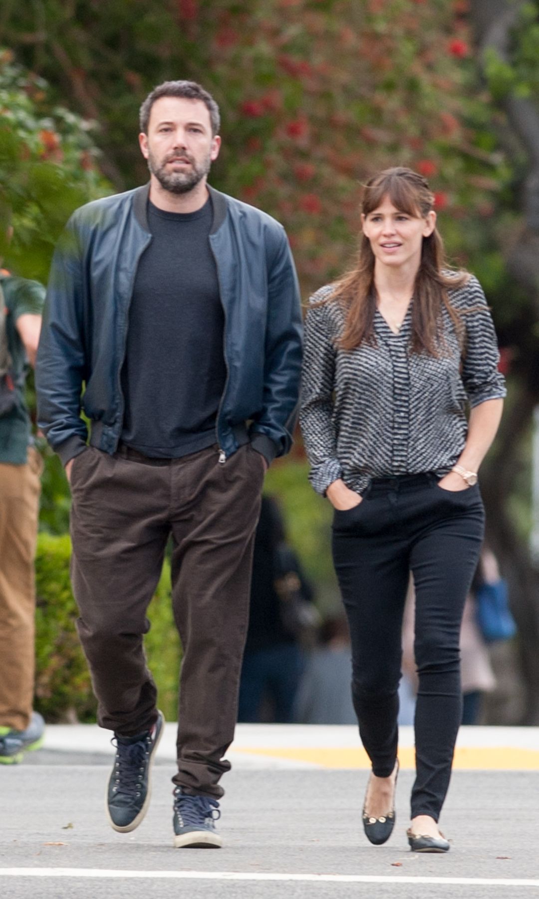 Ben Affleck and Jennifer Garner are seen in Brentwood on April 24, 2015 in Los Angeles