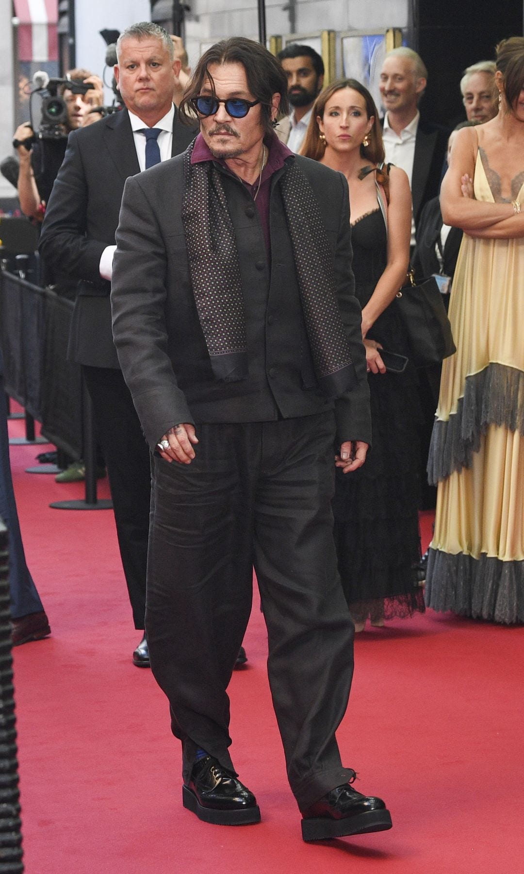 Depp at a screening in London of "Modi: Three Days on the Wing of Madness"