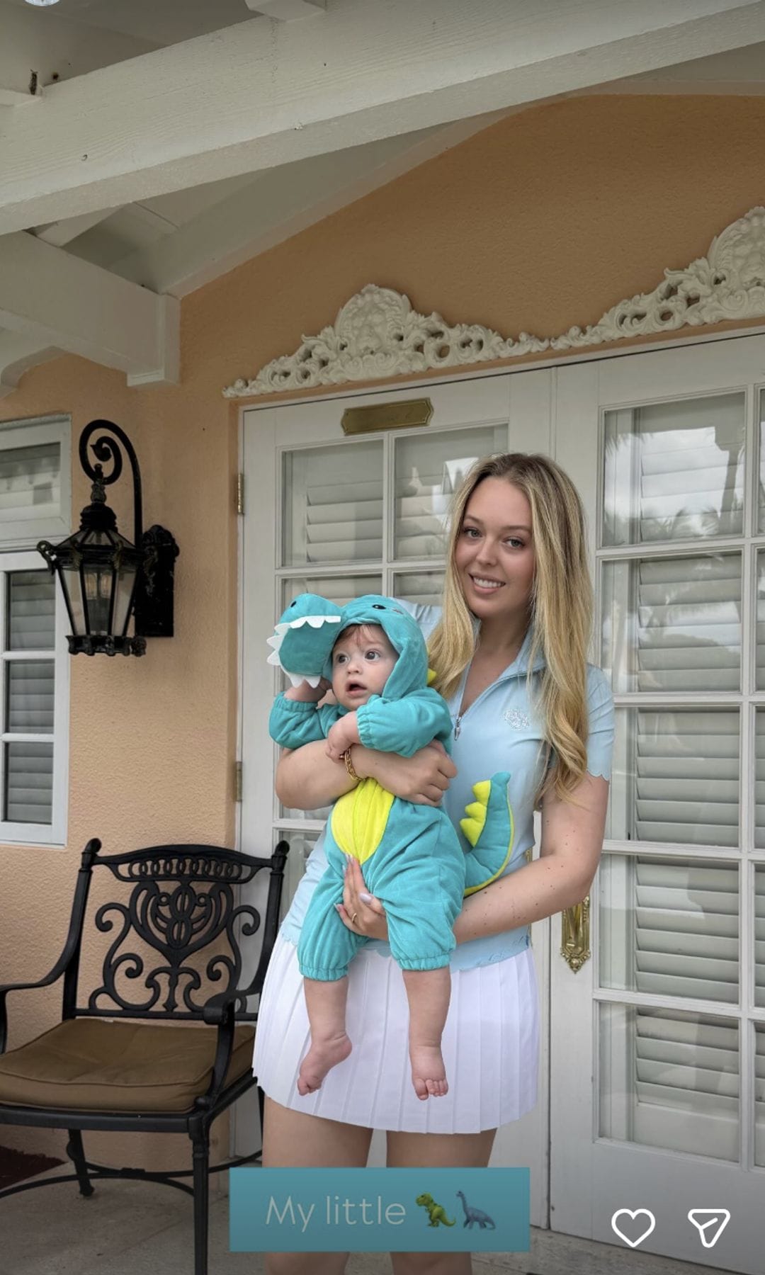 Tiffany shared various photos in what appears to be her home