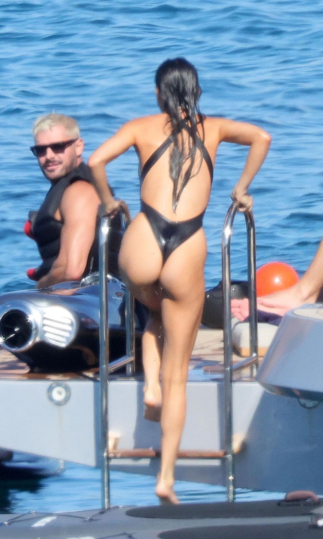 Dobrev and Efron were spotted having some fun while riding jet skis