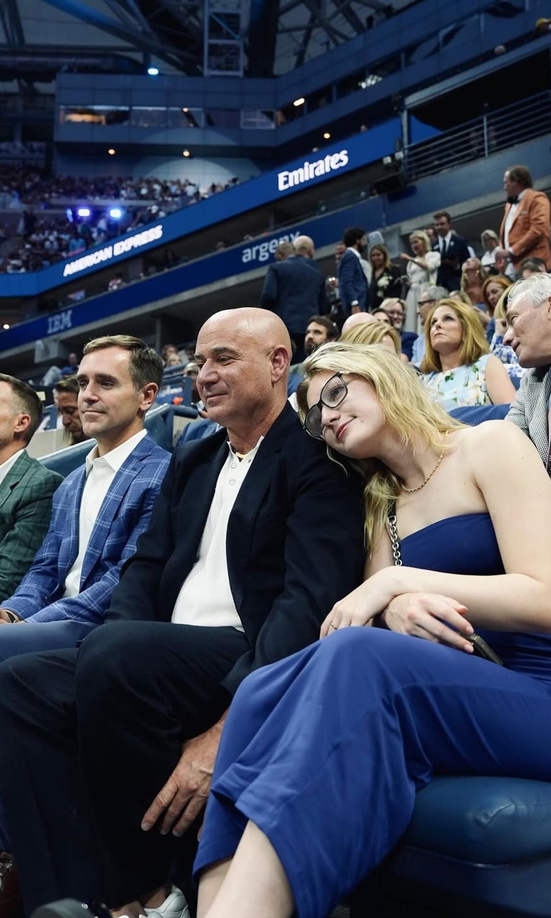 Jaz shared a photo of herself and her dad at this year's US Open