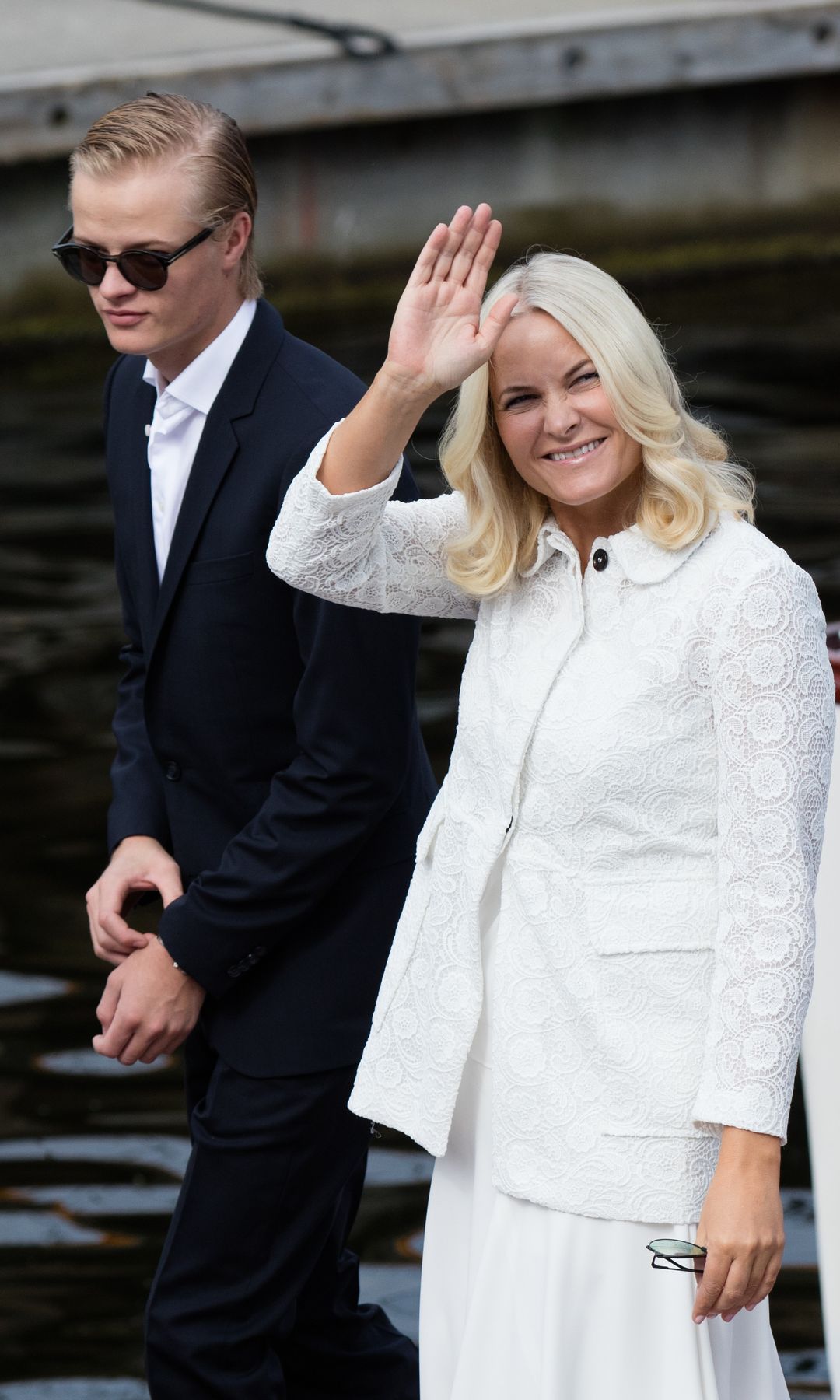 Marius Borg comes home the same day Mette-Marit of Norway is discharged from the hospital