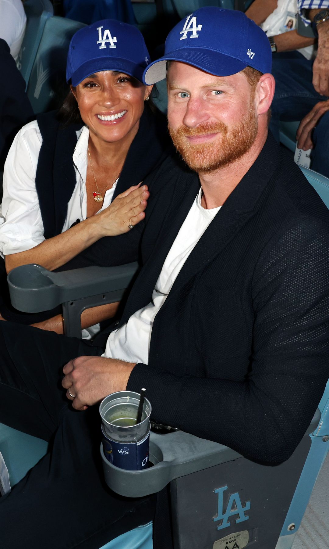 Prince Harry apologizes after the Dodgers game