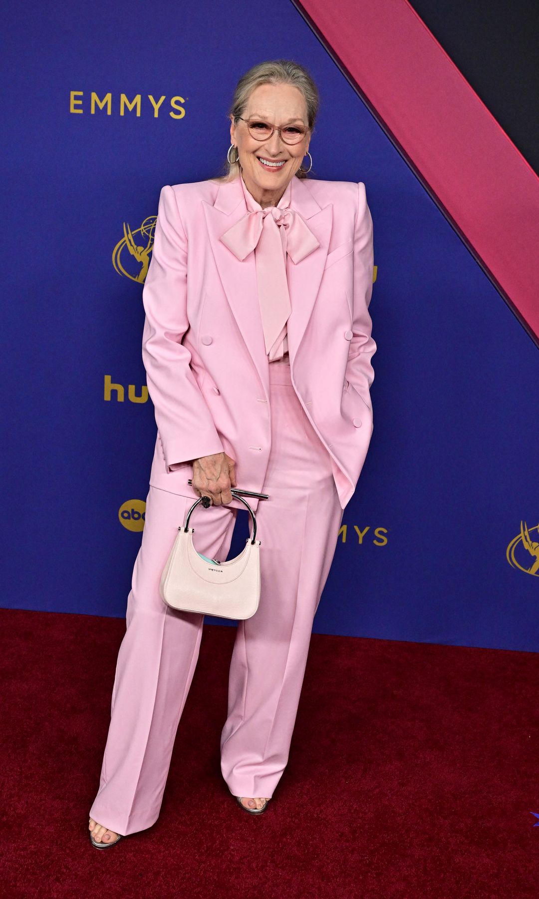 Meryl Streep arrives for the 76th Emmy Awards at the Peacock Theatre at L.A. Live in Los Angeles on September 15, 2024