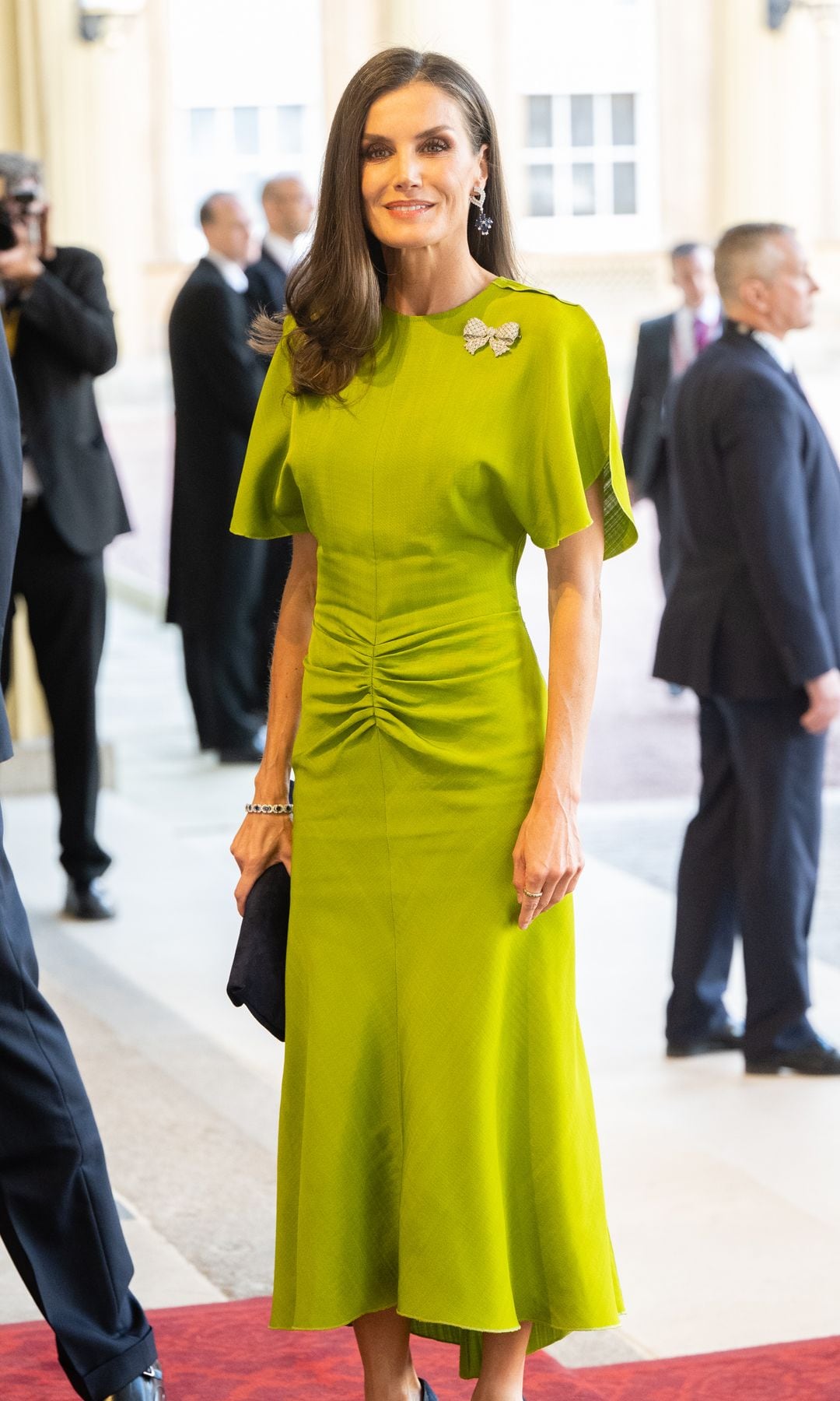 Queen Letizia of Spain has previously worn the Victoria Beckham design