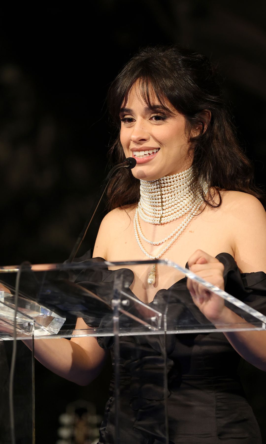 Camila Cabello stuns in a gothic glamour gown at the Día De Muertos Gala